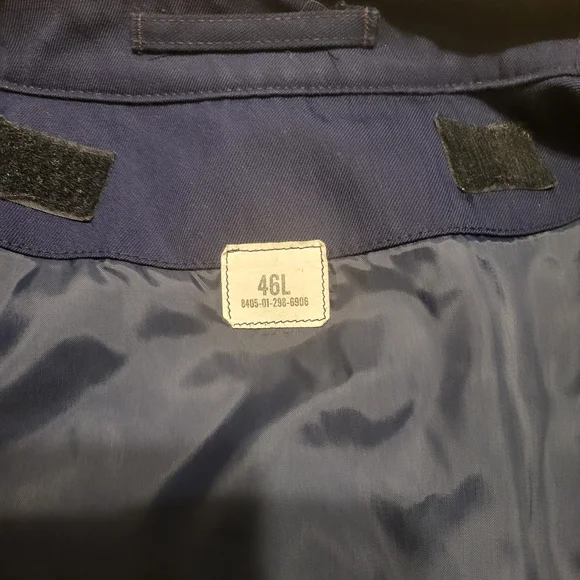 Men's Navy Blue Air Force Jacket - Picture 10 of 10